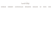 Tablet Screenshot of kuendubeach.com